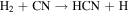 ${{\rm{H}}}_{2}+\mathrm{CN}\to \mathrm{HCN}+{\rm{H}}$