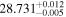 ${28.731}_{-0.005}^{+0.012}$