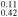 ${}_{0.42}^{0.11}$