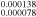 ${}_{0.000078}^{0.000138}$
