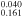 ${}_{0.161}^{0.040}$