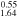 ${}_{1.64}^{0.55}$