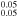 ${}_{0.05}^{0.05}$