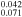 ${}_{0.071}^{0.042}$