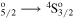 ${}_{5/2}^{{\rm{o}}}\longrightarrow {}^{4}{{\rm{S}}}_{3/2}^{{\rm{o}}}$