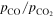 ${p}_{{\rm{CO}}}/{p}_{{{\rm{CO}}}_{2}}$