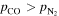 ${p}_{{\rm{CO}}}\gt {p}_{{{\rm{N}}}_{2}}$