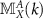 $\mathbb{M}^A_X(k)$