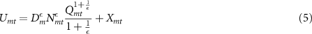 Equation (5)