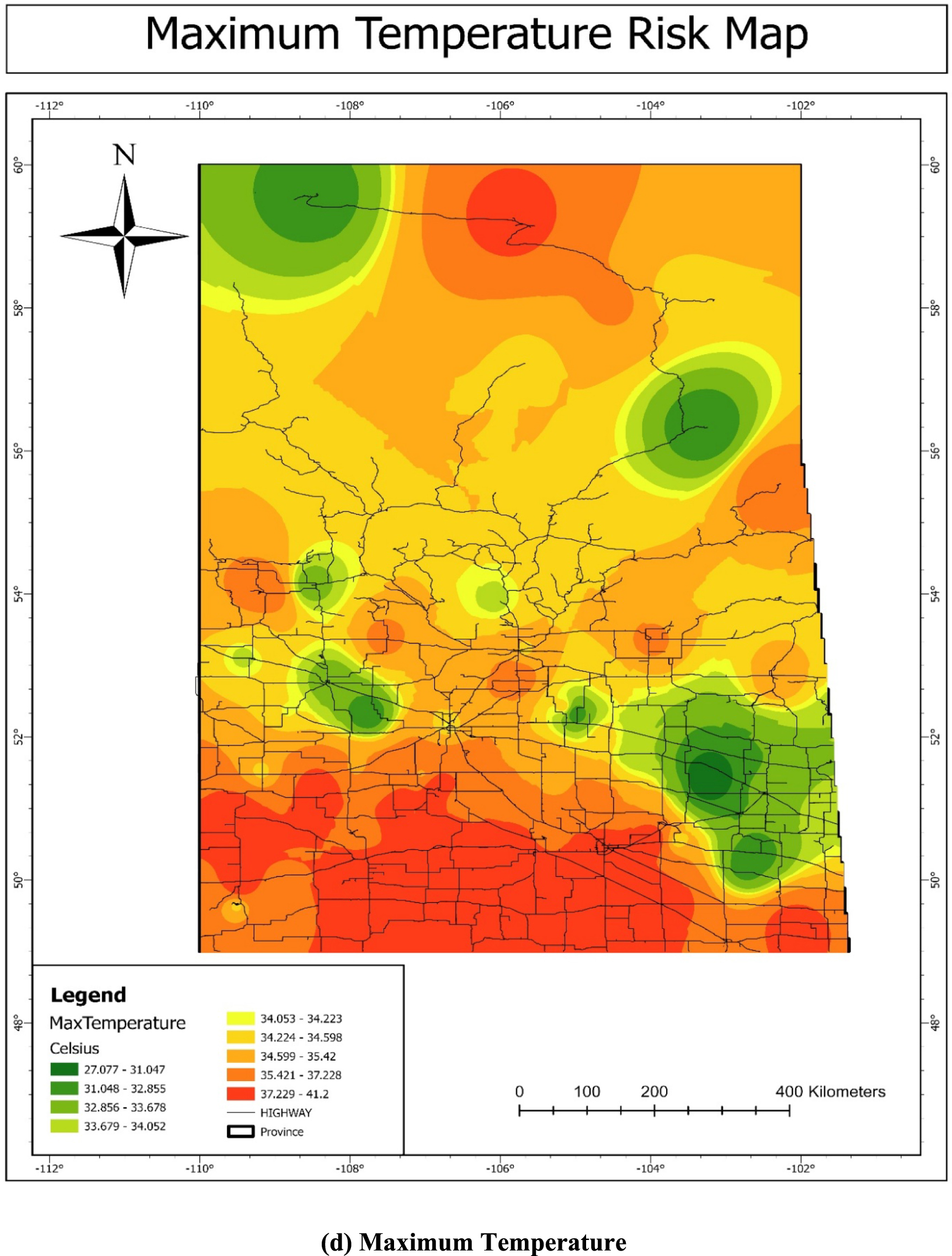 Saskatchewan Map Weather Patterns Analyzing meteorological risks to highway infrastructure in ...