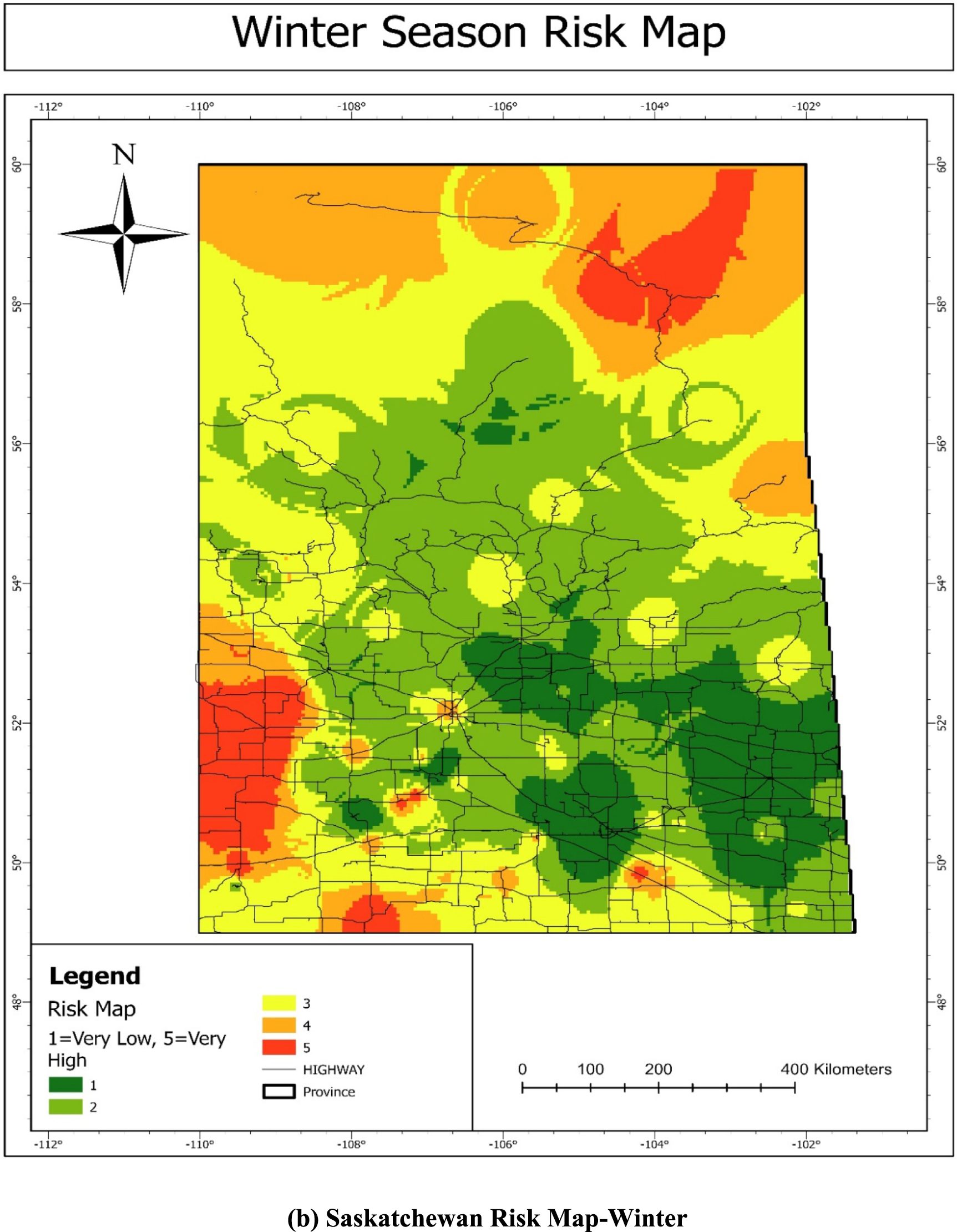 Saskatchewan Map Weather Patterns Analyzing meteorological risks to highway infrastructure in ...