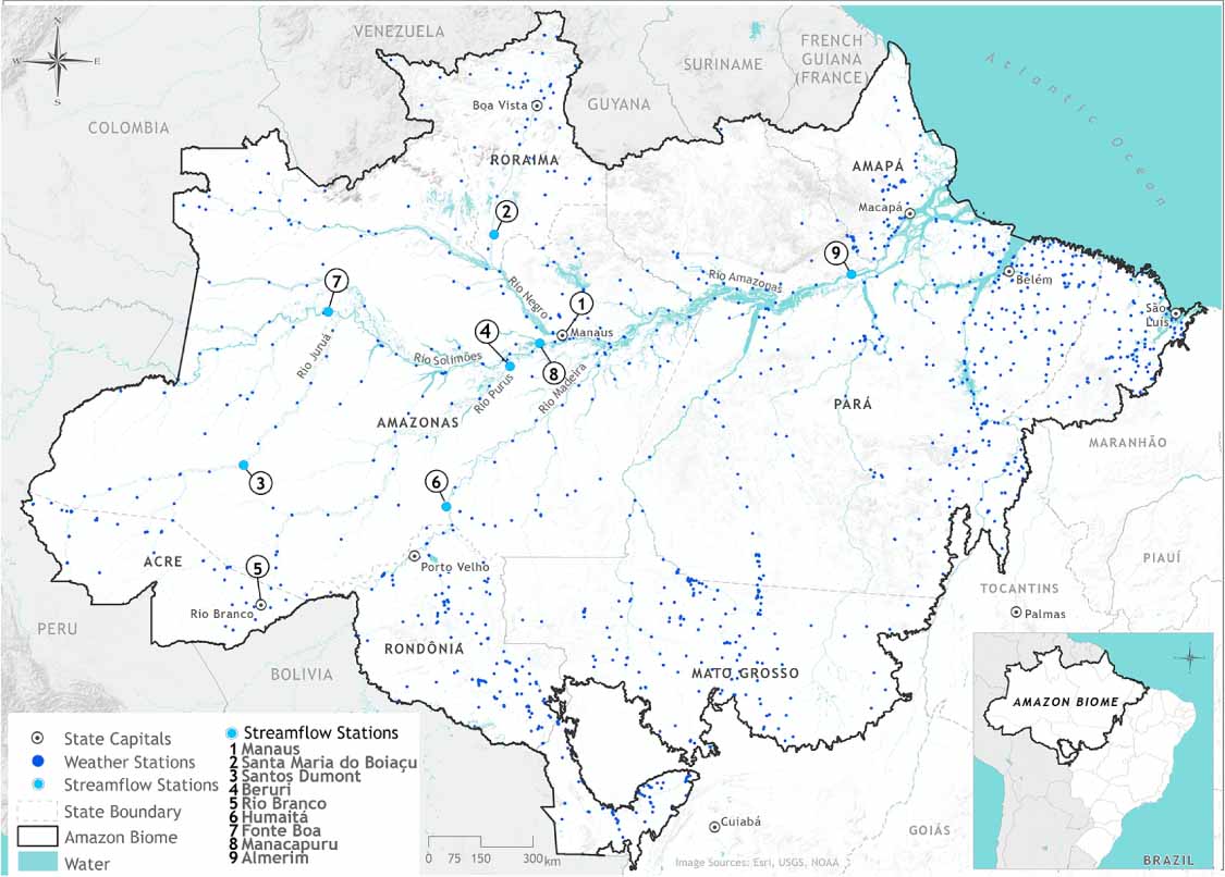 Amazon severe drought in 2023 triggered surface water loss - IOPscience