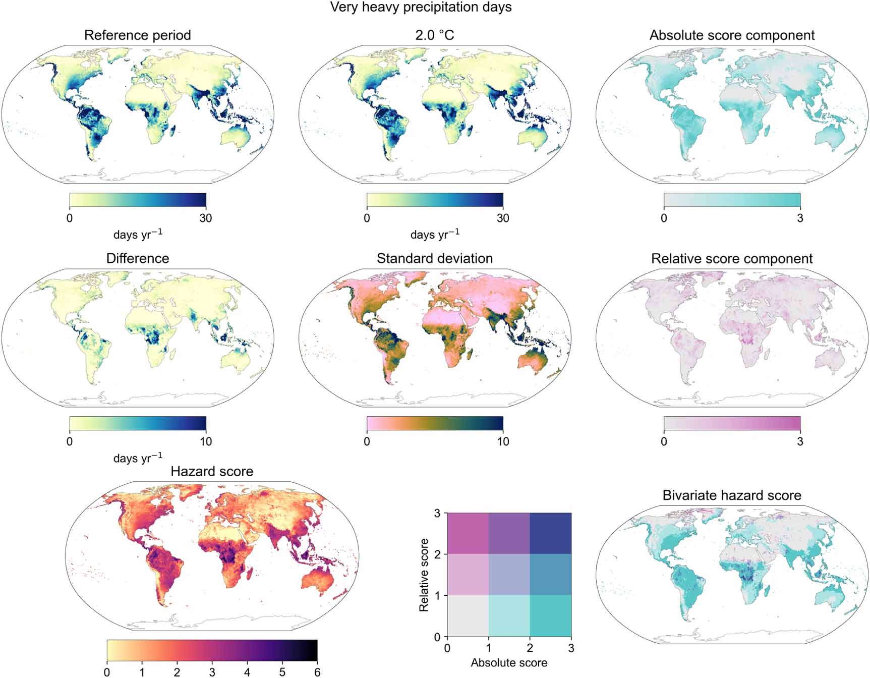 Global warming level indicators of climate change and hotspots of ...