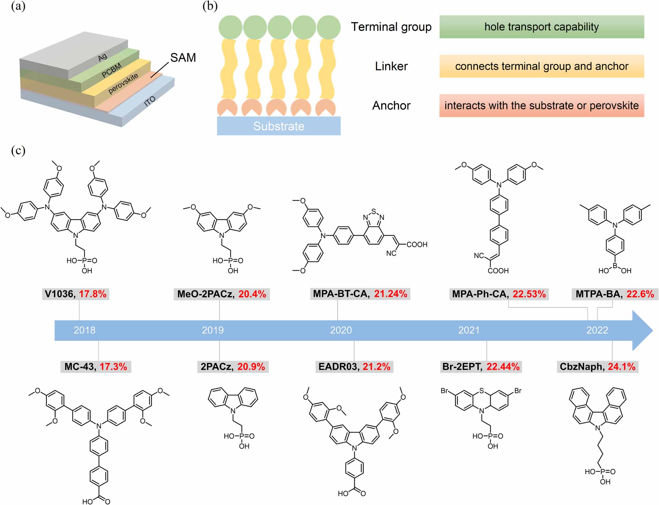 Advantages and challenges of self-assembled monolayer as a hole ...