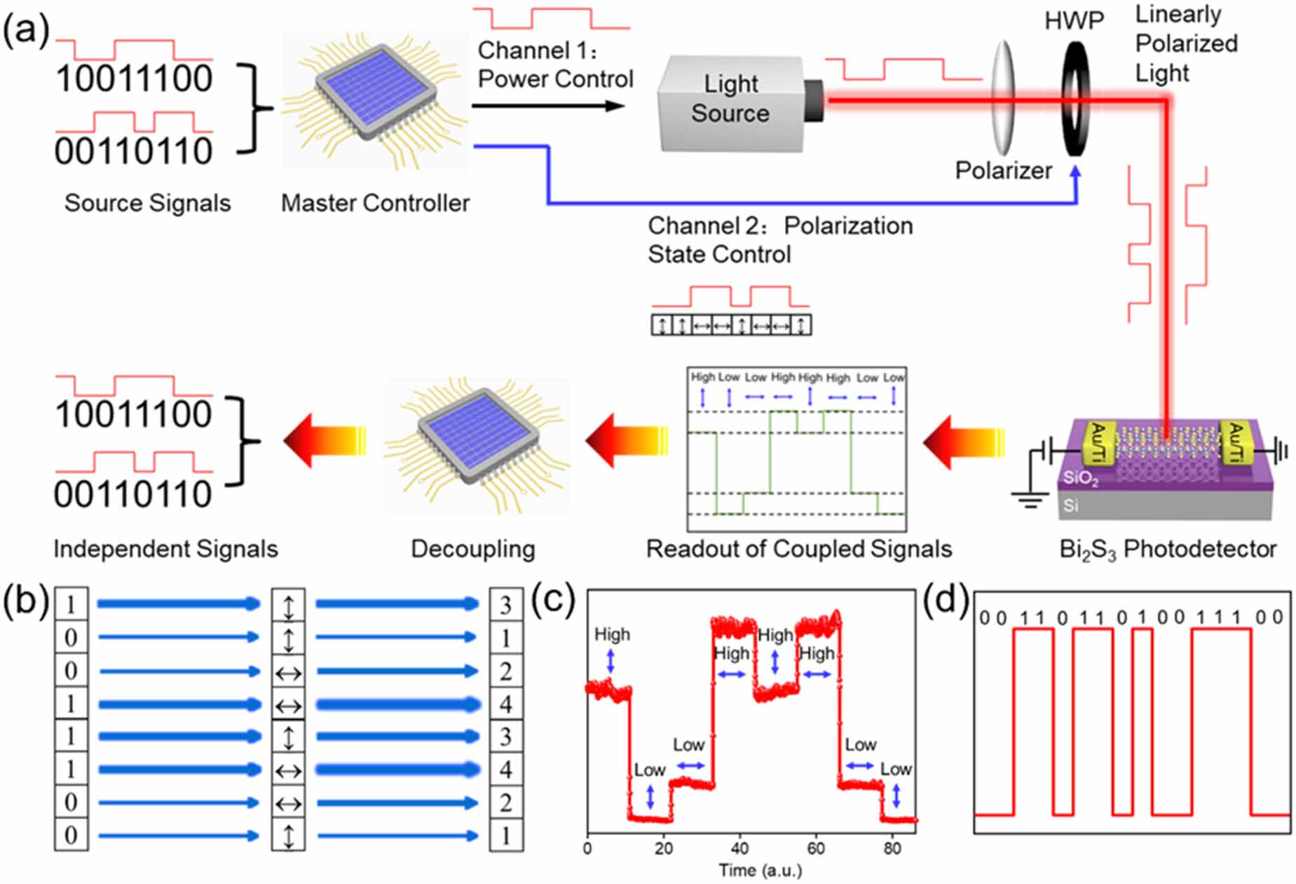 Low-dimensional van der Waals materials for linear-polarization