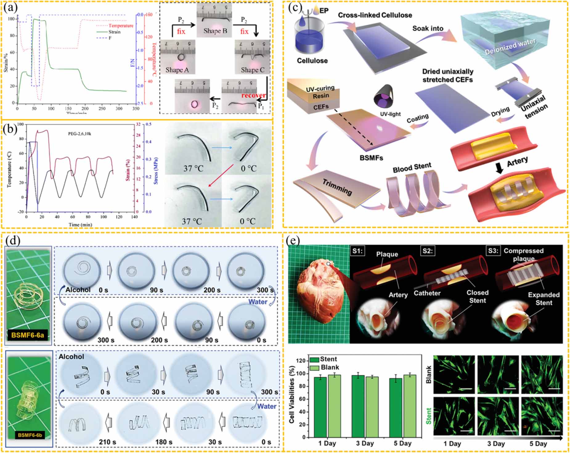 Dynamically customizable 4D printed shape memory polymer biomedical ...