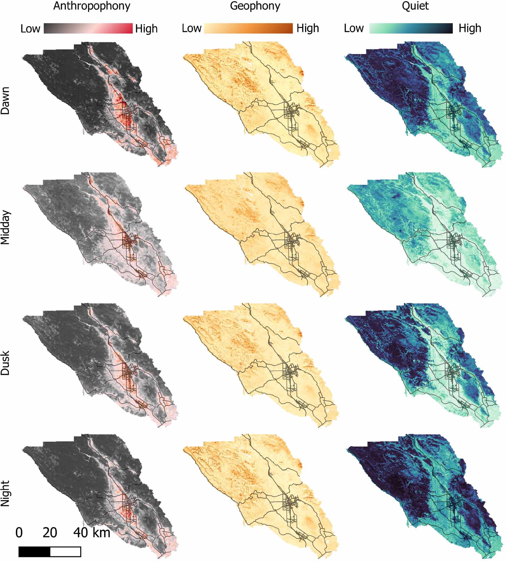 Soundscaping Map Soundscape mapping: understanding regional spatial and temporal ...