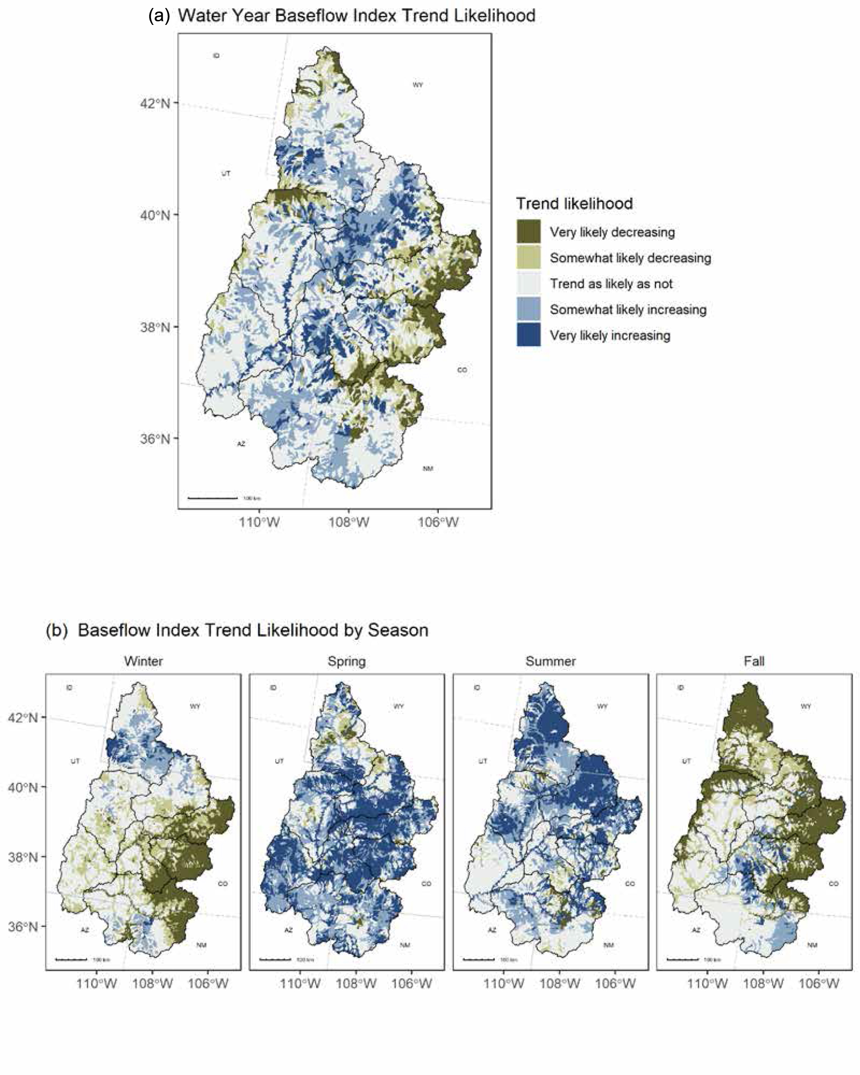 Baseflow and snowmelt sustained streamflow in the Upper Colorado River ...